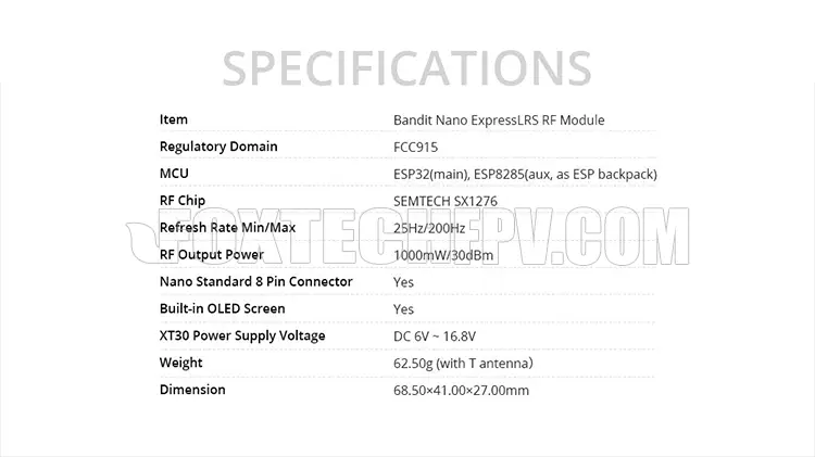 RadioMaster Bandit Nano ExpressLRS RF Module